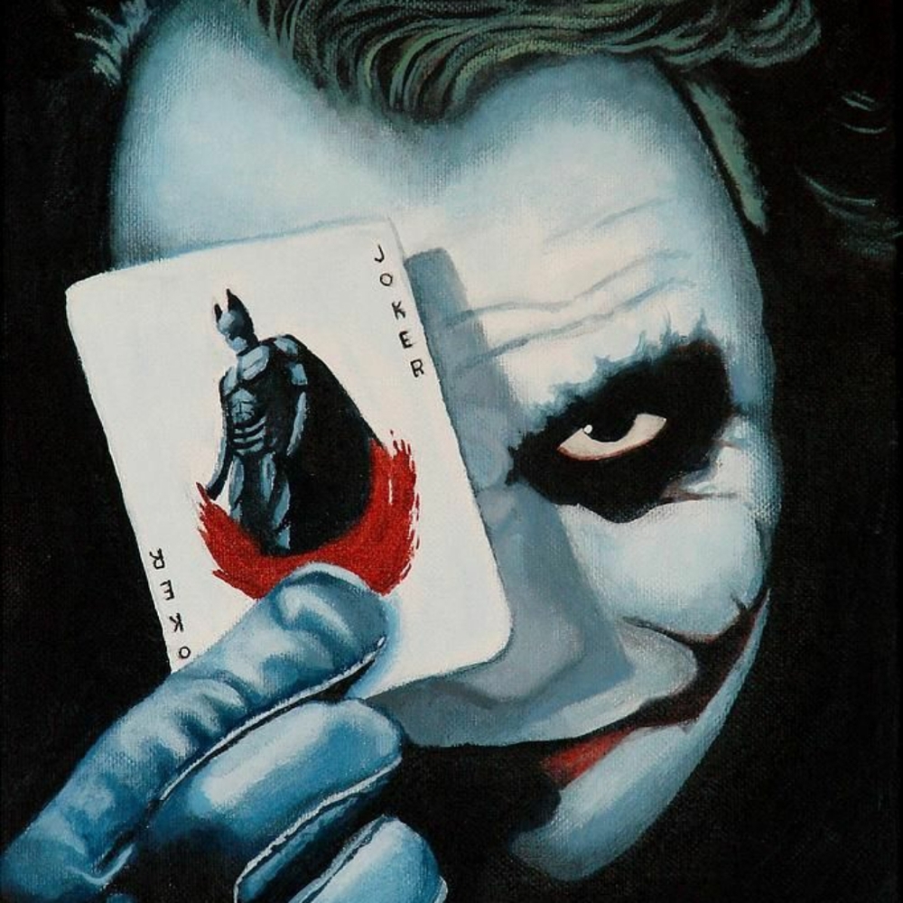 Joker The Dark Knight painting